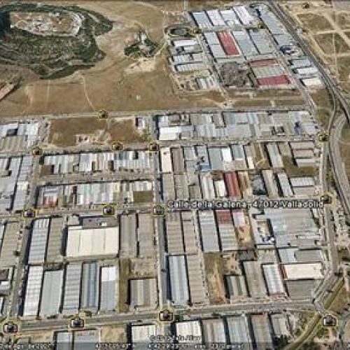 Imagen aérea del polígono industrial donde se encuentra nuestra nave