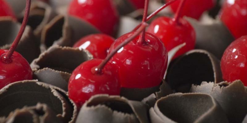 Chocolate y cerezas